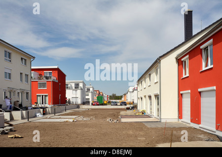 Berlin, Deutschland, Neubau-Reihenhäuser im Meer Kindel Stockfoto