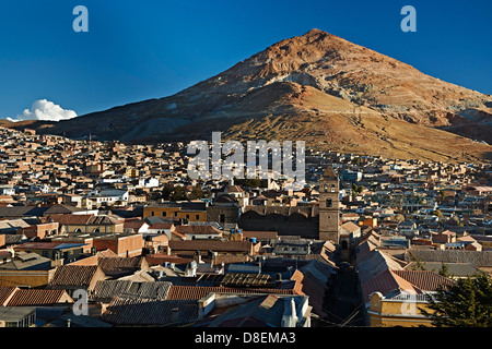 Silber Berg Cerro Rico und Stadt Potosi, Bolivien Stockfoto