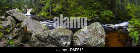 Wasserfall Krai-Woog-Gumpen, Hotzenwald, Schwarzwald, Baden-Württemberg, Deutschland, Europa Stockfoto