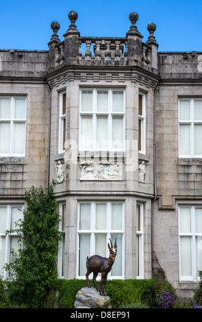 Großbritannien, Schottland, Aberdeenshire, Detail-Ansicht des Schlosses Balmoral Sommer Residenz der britischen Königsfamilie. Stockfoto