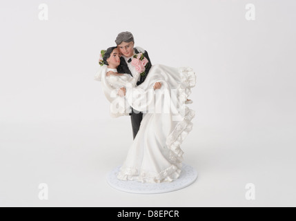 Hochzeit paar topper Stockfoto