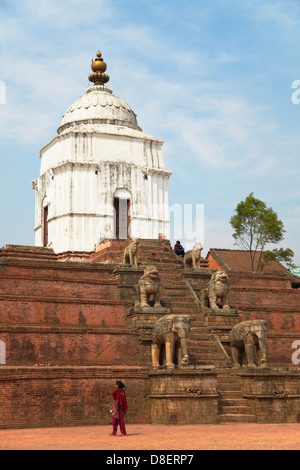 Durbar Square, Bhaktapur (UNESCO-Weltkulturerbe), Fasidega Tempel, Tal von Kathmandu, Nepal Stockfoto