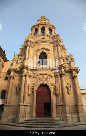 Italien, Sizilien, Ragusa Ibla, Kirche San Giuseppe, Stockfoto