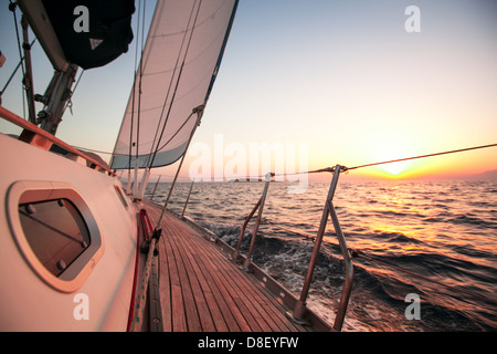 Segelregatta in Griechenland Stockfoto