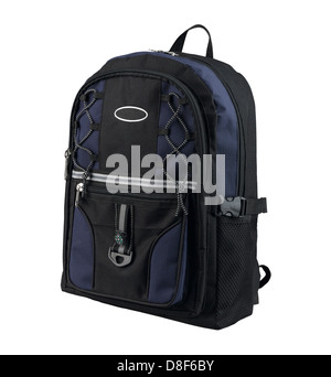 Ein Canvas-Rucksack mit Kompass für Schüler oder Abenteuer Stockfoto