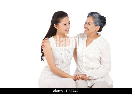 Mutter und Tochter Stockfoto
