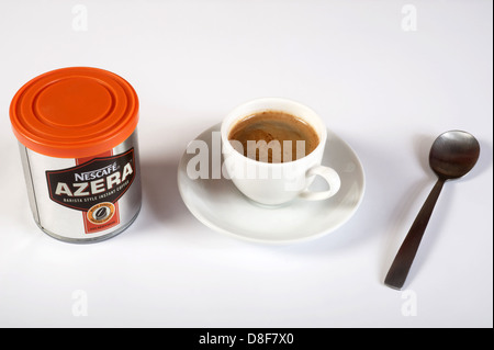Instant-Kaffee Nescafe Azera Stockfoto