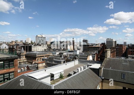 Ansicht Nord-Ost über das Stadtzentrum von Glasgow von der Aussichtsplattform im Leuchtturm bauen, Schottland, UK Stockfoto