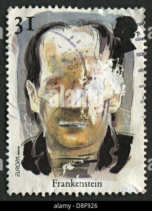 UK - CIRCA 1997: Eine Briefmarke gedruckt in UK zeigt Bild von der Frankenstein. Geschichten und Legenden. Horrorgeschichten, ca. 1997. Stockfoto