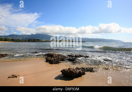 Haleiwa Beach Park auf der North Shore von Oahu, Hawaii. Stockfoto