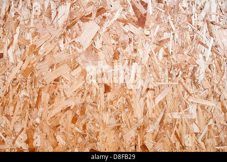 Nahaufnahme von Holz Spanplatten Stockfoto