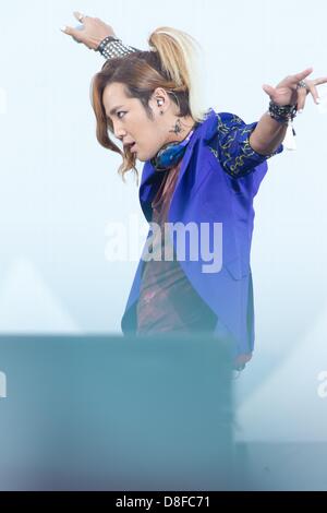 Am Sonntag, 26. Mai 2013 besucht Jang Keun Suk 2013 SUPER TAIKYU IN KOREA Aktivität in Seoul, Südkorea. Stockfoto