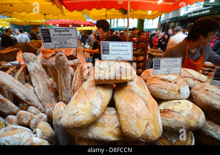 Borough Market in London, Vereinigtes Königreich. Stockfoto