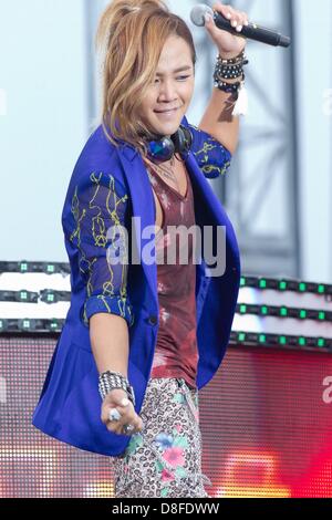 Am Sonntag, 26. Mai 2013 besucht Jang Keun Suk 2013 SUPER TAIKYU IN KOREA Aktivität in Seoul, Südkorea. Stockfoto