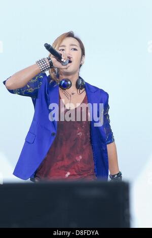 Am Sonntag, 26. Mai 2013 besucht Jang Keun Suk 2013 SUPER TAIKYU IN KOREA Aktivität in Seoul, Südkorea. Stockfoto