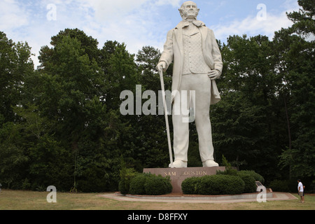 Skulptur von Sam Houston Stockfoto