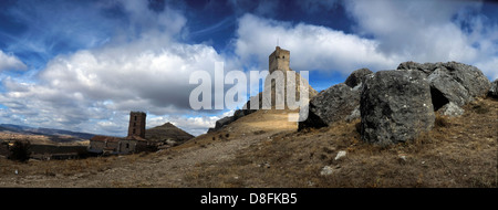 Atienza. Burg, XI Jahrhundert Stockfoto