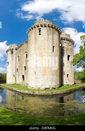 Nunney Schloß, Somerset, England, UK Stockfoto