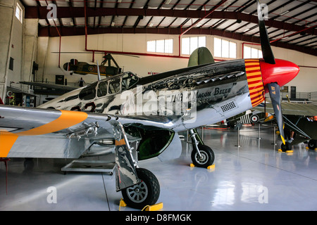 Eine P51 Mustang Flugzeug an die Fantasy Flight Museum FL Stockfoto