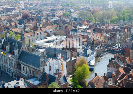 Die historische Stadt Brügge, West-Flandern, Belgien. Stockfoto