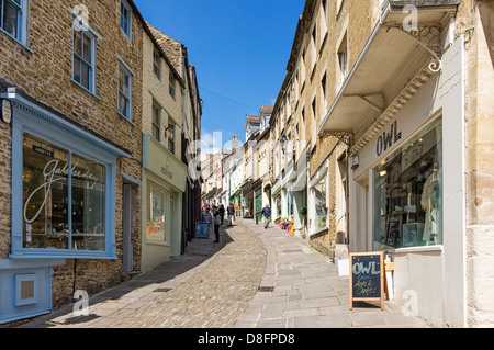 Catherine Hill Street in Frome, Somerset, Großbritannien Stockfoto