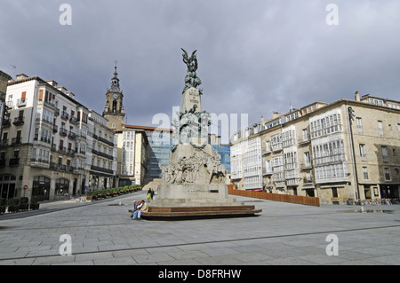 Plaza De La Virgen Blanca Stockfoto