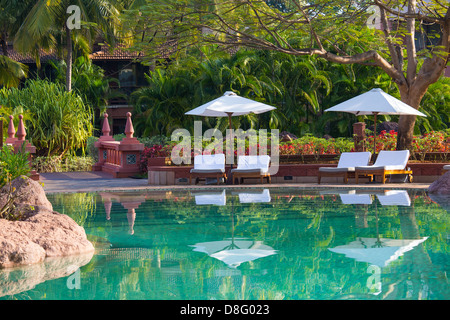 Park Hyatt Goa Resort and Spa, Cansaulim, Goa, Indien Stockfoto