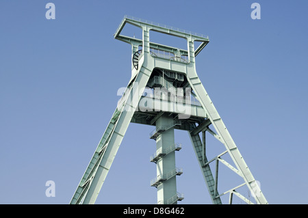 Förderturm Stockfoto