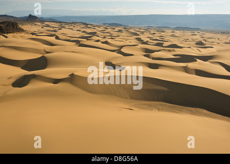 Luftaufnahme der Sanddünen Suguta Valley.Kenya Stockfoto