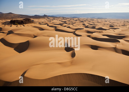 Luftaufnahme der Sanddünen Suguta Valley.Kenya Stockfoto