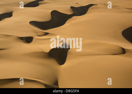 Luftaufnahme der Sanddünen Suguta Valley.Kenya Stockfoto