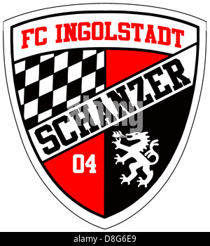 Logo des deutschen Fußball-Nationalmannschaft FC Ingolstadt. Stockfoto