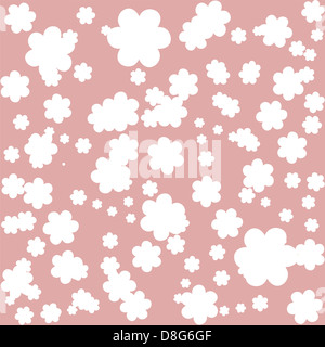 elegante nahtlose Muster mit abstrakten Blumen in sanften Farben für Ihr design Stockfoto
