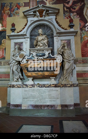Grab von Galileo Galilei Santa Croce Florenz Italien Stockfoto