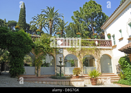 Botanischer Garten Jardi Botanic Mar i Murtra Stockfoto