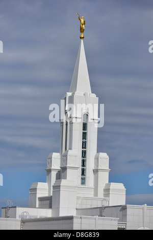 Mormonen Tempel in Bountiful, Utah. Stockfoto