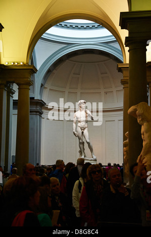 Europa, Italien, Florenz, Accademia di Belle Arti, David von Michelangelo in der Galleria Accademia UNESCO Stockfoto