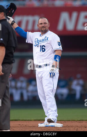 Kansas City, Missouri, USA. 28. Mai 2013. zwischen den St. Louis Cardinals und die Kansas City Royals im Kauffman Stadium in Kansas City, MO am 28. Mai 2013. Bildnachweis: Cal Sport Media /Alamy Live-Nachrichten Stockfoto