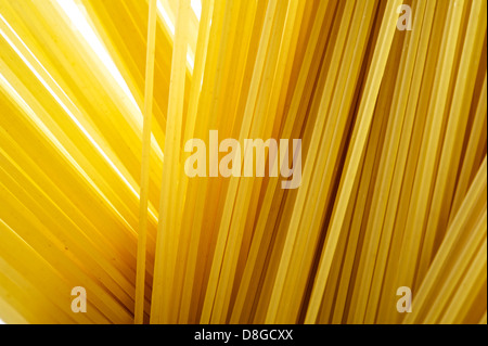 Lange Spaghetti Hintergrund Stockfoto