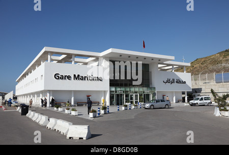 Gare Maritime - Fährterminal in den neuen Hafen Tanger Med, Marokko Stockfoto