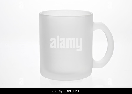 Leere weiße Tasse Stockfoto