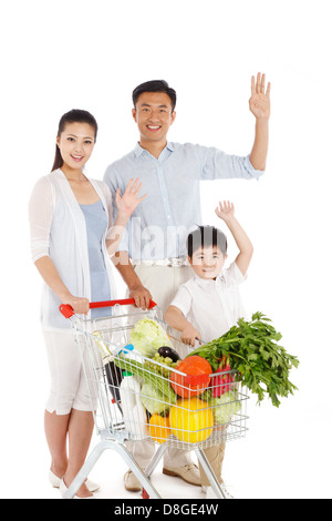 Ganze Familie Stockfoto