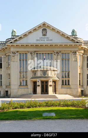 Kroatische Staatsarchiv, Zagreb, Kroatien Stockfoto