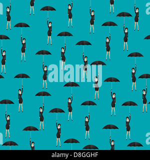 Abstrakt Business Girl Hintergrund Stockfoto