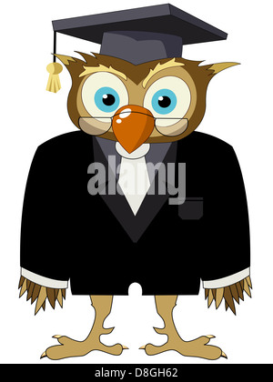 Cartoon-Eule Stockfoto