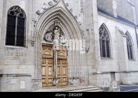 Collegiate Kirche Notre-Dame Stockfoto