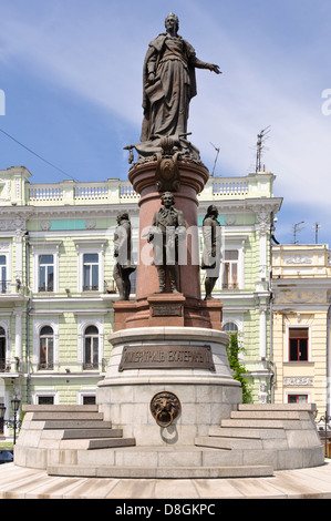 Denkmal für Katharina II. in Odessa, Ukraine Stockfoto