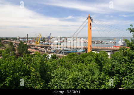 Blick Richtung Hafen von Odessa, Odessa, Ukraine Stockfoto