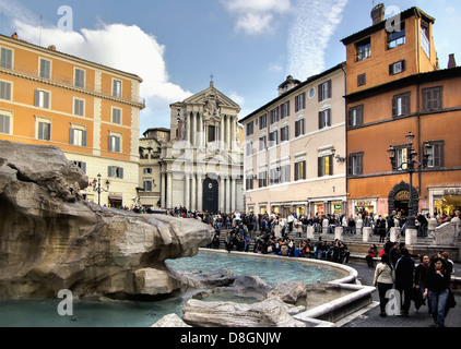 Rom-Trevi-Brunnen Stockfoto