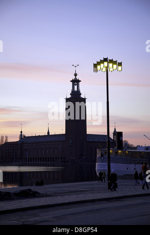 Rathaus von Stockholm Stockfoto